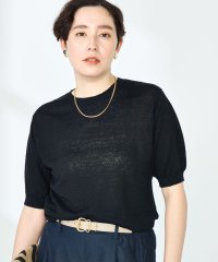 2nd NOLLEY'S/《アンサンブル対応》《手洗い可能》フレンチリネン5分袖プルオーバーニット/508130256