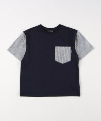 COMME CA ISM KIDS/ヒッコリープリント使い 半袖Tシャツ/508135232