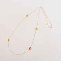 AGATHA PARIS/アガタ パリ AGATHA PARIS サクラネックレス、エナメルディスク、ローズ・ホワイト/508145783