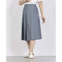 mideu/ミ・デゥー mi・deu・・・ T/Cシャンブレーソフトプリーツスカート/508160995