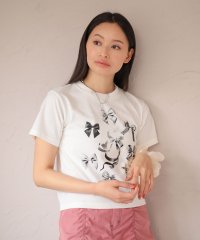 Green Parks/グリーン パークス Green Parks ・DOUBLE FLAGS リボンpt TEE/508161830