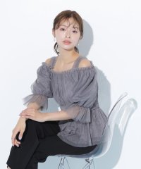 JILL by JILL STUART/チュールシャーリングブラウス/508161858