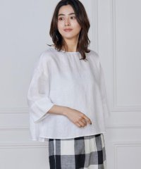 7-IDconcept/《大きいサイズ》リネンワイドシルエットブラウス/508161924