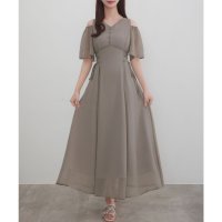 CENEA/セネア CENEA CENEA 2wayVネックシアーコルセットワンピース/508162511