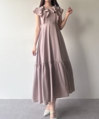 mipiarl/ミピアール mipiarl mipiarl フリルスリーブティアードワンピース/508162550