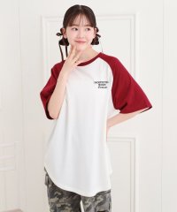 PINK-latte/ワッペン風チュニックTシャツ/508163665