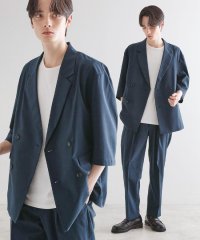 tk.TAKEO KIKUCHI/【セットアップ 2点セット】ダブルテーラード半袖ジャケット＋スラックス/508163685