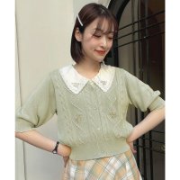 F.i.n.t/フィント F i.n.t リトルローズ刺繍サマーニットカーディガン【洗える】/508163740
