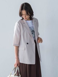 LAUTREAMONT/ロートレアモン LAUTREAMONT ハーフスリーブストレッチジャケット≪手洗い可能≫/508164623