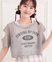 PINK-latte/メッシュTシャツ＋タンクセット/508164748