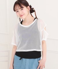 PINK-latte/メッシュTシャツ＋タンクセット/508164748