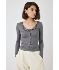 moussy/EYELET U－NECK カーデ & キャミ/508164863