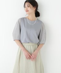 human woman/◆シアーストライプドッキングＶネックカットソープルオーバー/508164949