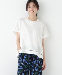 human woman/◆布帛ドッキング半袖プルオーバー/508164952
