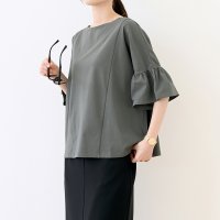 Aletta vita/アレッタ ヴィータ Aletta vita 汗染み防止加工フリルスリーブプルオーバー/508165124