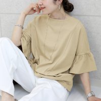 Aletta vita/アレッタ ヴィータ Aletta vita 汗染み防止加工フリルスリーブプルオーバー/508165124