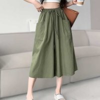 ica/アイカ ica ガウチョパンツ ワイドパンツ キュロットパンツ スカーチョ スカンツ キュロット スカート パンツ 七分丈 ゆったり Aライン ハイウエスト ナ/508165392