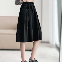 ica/アイカ ica ガウチョパンツ キュロットパンツ ハーフパンツ ワイドパンツ スカーチョ キュロット スカート パンツ 膝下丈 七分丈 ゆったり Aライン ハイ/508165393