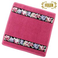 FEILER/フェイラー FEILER FEILER フェイラー ハンカチ タオル タオルハンカチ 25cm AIDA BLACK アイーダ 花柄 AIDABLACK127/508165417