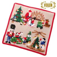 FEILER/フェイラー FEILER FEILER フェイラー ハンカチ タオル ハンドタオル 25×25 エルツ山地 レッド/508165424