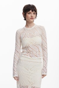 Desigual/デシグアル Desigual クロシェTシャツ/508165519