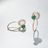 L&Co./エルアンドコー L&Co. K10誕生石イヤリング 5月エメラルド/508165550