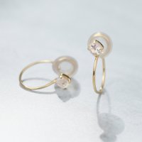 L&Co./エルアンドコー L&Co. K10誕生石イヤリング 6月ムーンストーン/508165551