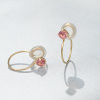 L&Co./エルアンドコー L&Co. K10誕生石イヤリング 10月ピンクトルマリン/508165555