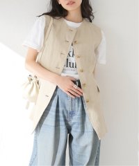 journal standard  L'essage /リネンキャンバスノーカラーベスト/508165643