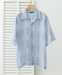 ITEMS URBAN RESEARCH/デジタルストライププリント半袖シャツ/508165861