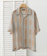 ITEMS URBAN RESEARCH/デジタルストライププリント半袖シャツ/508165861