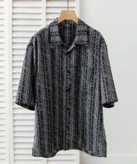 ITEMS URBAN RESEARCH/リーフプリントオープンカラー半袖シャツ/508165862