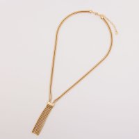 AGATHA PARIS/アガタ パリ AGATHA PARIS リヴィエラY字ネックレス、チェーンタッセル、ゴールド/508165989
