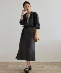 ROPE'/【WEB・一部店舗限定】フロントオープンシャツワンピース/洗える/508166176