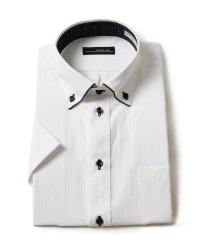TETE HOMME/テットオム TETE HOMME 形態安定 アソート T/Cデザインボタンダウンドレスシャツ / 半袖ビジネスシャツ/508166205