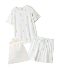 gelato pique/【ラッピング済み】【接触冷感】プレイフルアイス柄Tシャツ&ショートパンツSET/508166271