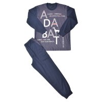 adabat/アダバット adabat ルームウェア 部屋着 パジャマ 上下 セットアップ ナイトウェア 長袖 クルーネック メンズ 0246－95/508166272