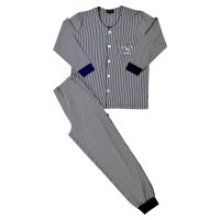 adabat/アダバット adabat ルームウェア 部屋着 パジャマ 上下 セットアップ ナイトウェア 長袖 ニット 前開 メンズ 0248－80/508166278