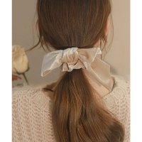 Lace Ladies/レースレディース Lace Ladies ベロア調 ビッグ リボン シュシュ ヘアゴム/508166364
