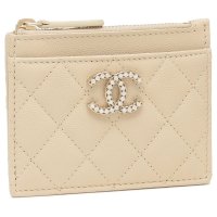 CHANEL/シャネル CHANEL カードケース フラグメントケース マトラッセ コインケース ミニ財布 ベージュ レディース CHANEL AP4556 B12928 N/508166386
