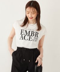 SHIPS Colors WOMEN/SHIPS Colors:〈接触冷感・UVカット〉フレンチスリーブ ロゴ Tシャツ◇/508166420