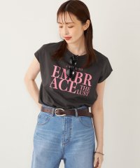 SHIPS Colors WOMEN/《一部追加予約》SHIPS Colors:〈接触冷感・UVカット〉フレンチスリーブ ロゴ Tシャツ◆/508166420