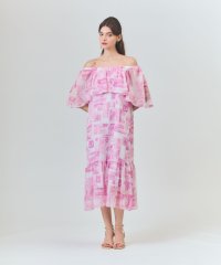 GRACE CONTINENTAL/シフォンプリントドレス/508166447