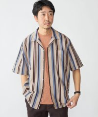 SHIPS MEN/SHIPS: ハニカム ストライプ ショートスリーブ オープンカラー シャツ/508166592