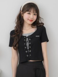 Emsexcite/エムズエキサイト ems excite レースアッププレート付きカットソー/508166653