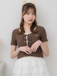 Emsexcite/エムズエキサイト ems excite レースアッププレート付きカットソー/508166653