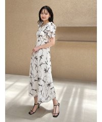 SNIDEL/【00サイズあり】Sustainableリボンプリントワンピース/508166671