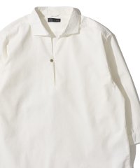 TETE HOMME/テットオム TETE HOMME 【WEB限定】パナマ織り7分袖カプリシャツ / スキッパーシャツ/508166817