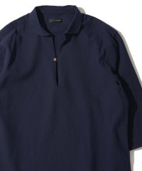 TETE HOMME/テットオム TETE HOMME 【WEB限定】パナマ織り7分袖カプリシャツ / スキッパーシャツ/508166817