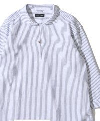 TETE HOMME/テットオム TETE HOMME 【WEB限定】パナマ織り7分袖カプリシャツ / スキッパーシャツ/508166817